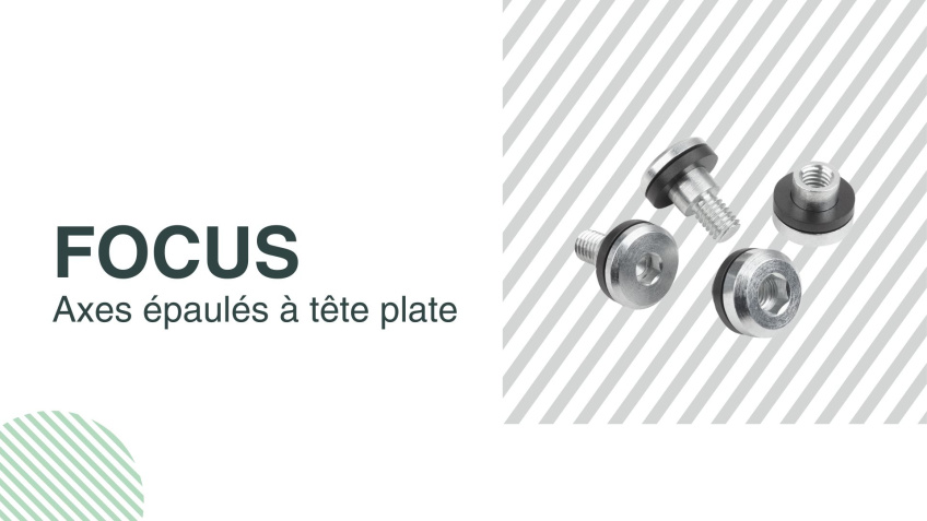 Axes épaulés à tête plate